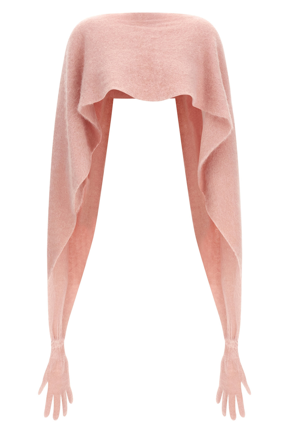 MOSCHINO OS gauze mohair blend cape