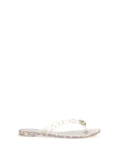 CASADEI 36 glitter thong sandals