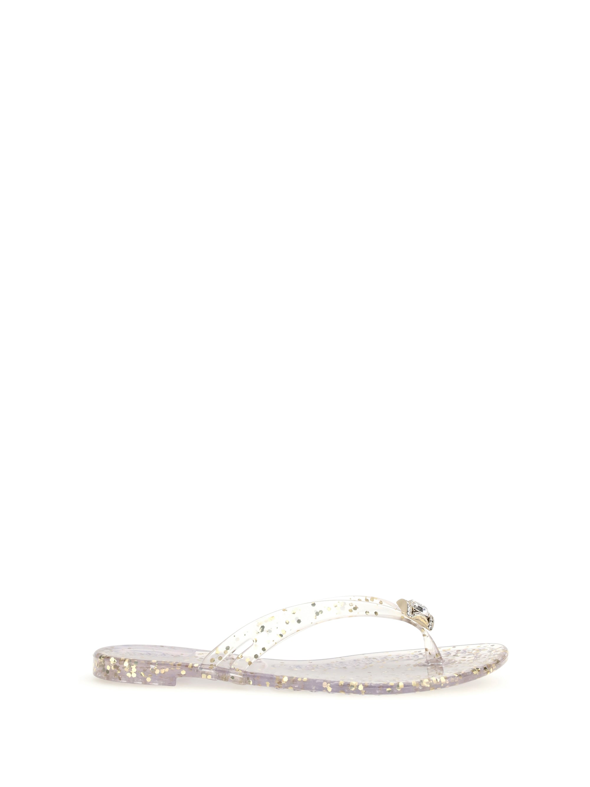 glitter thong sandals