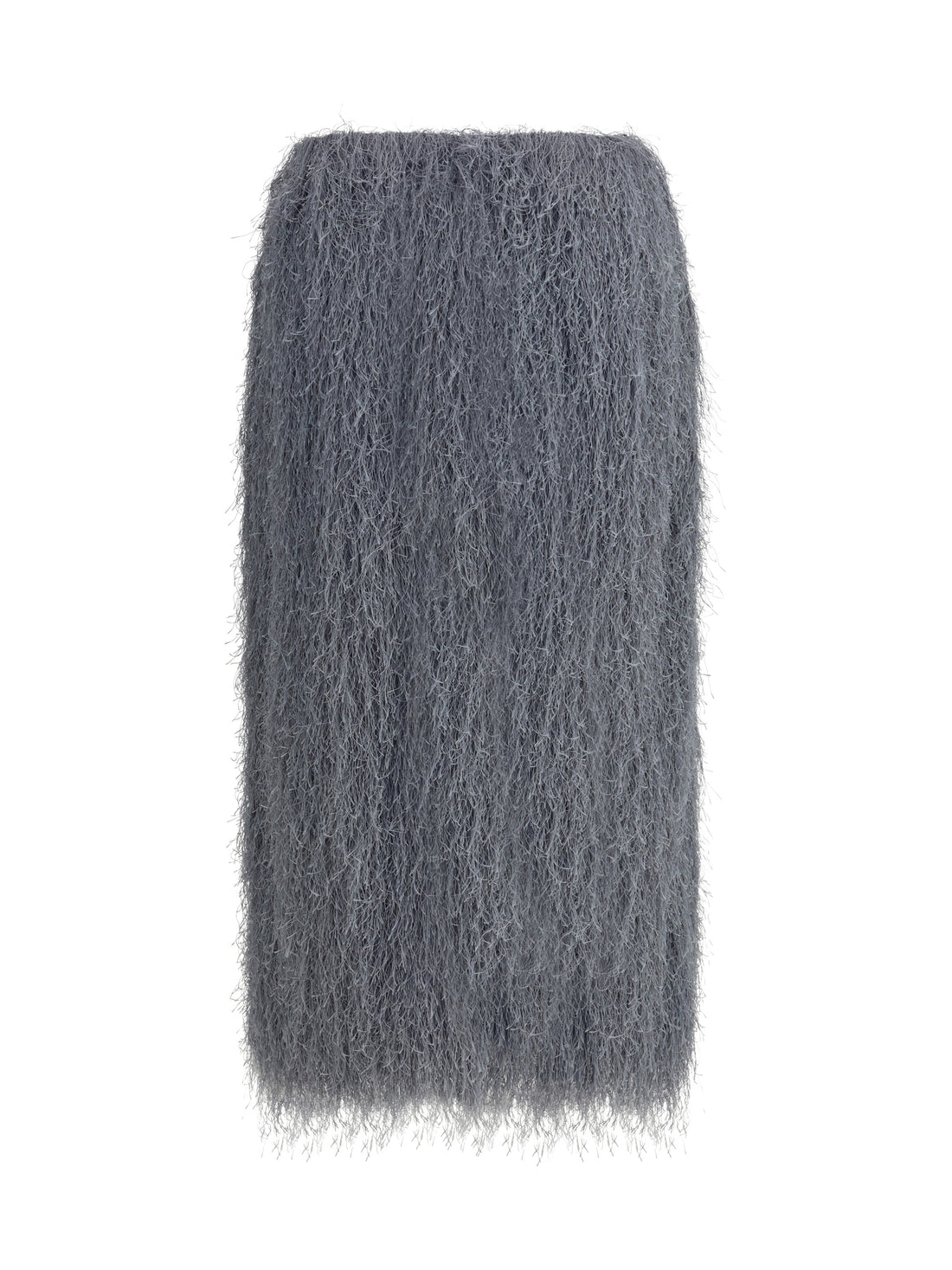 DRIES VAN NOTEN 38 fringed midi skirt