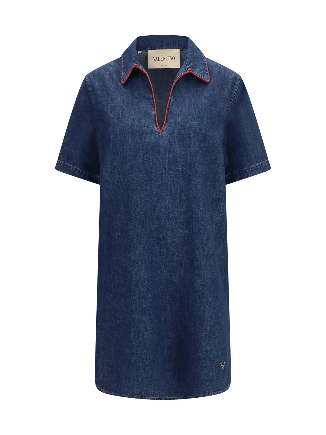 VALENTINO 42 chambray denim dress