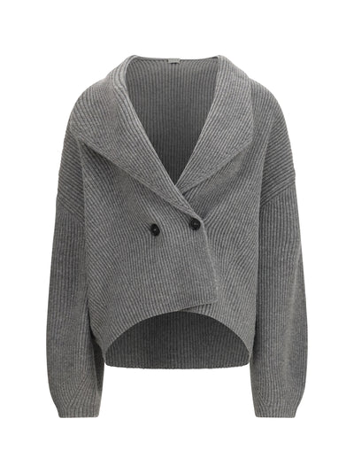 shawl-lapel cardigan