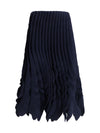 tweed knit ruffle skirt