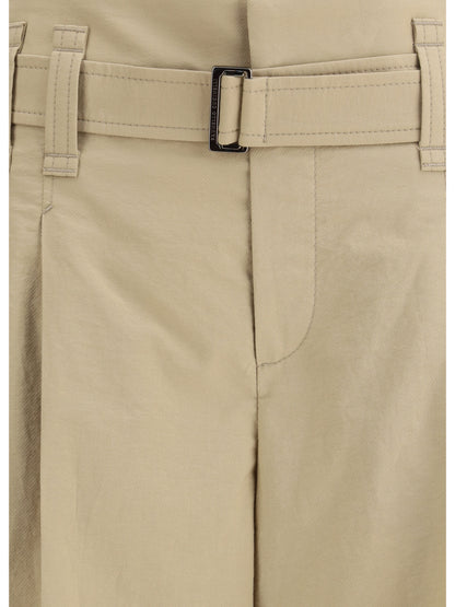 BRUNELLO CUCINELLI 42 pleated crop pants