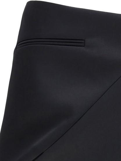 COURRÈGES 38 satin mini-skirt