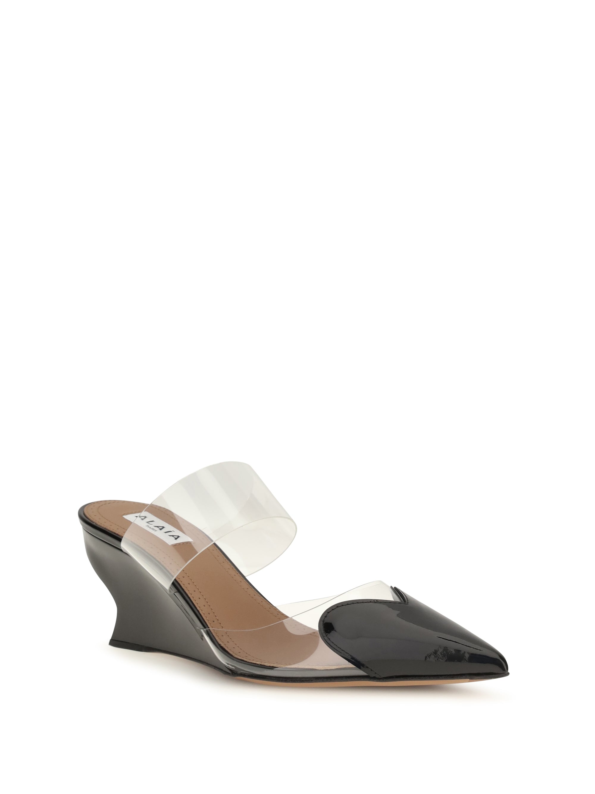 le coeur patent leather mules
