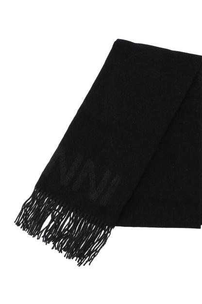 logo lettering scarf