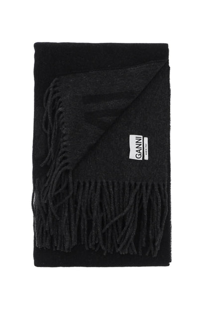 logo lettering scarf