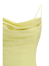 BALMAIN 40 long silk satin dress with straps