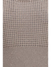 perforated sequin tank top