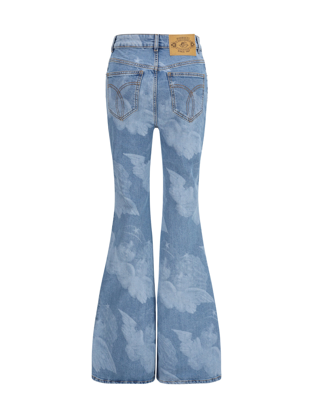 FIORUCCI 25 flare skinny angel-print jeans