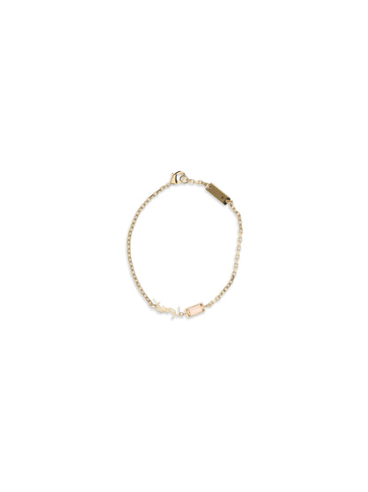 SAINT LAURENT M cassandre bracelet with charms and strass