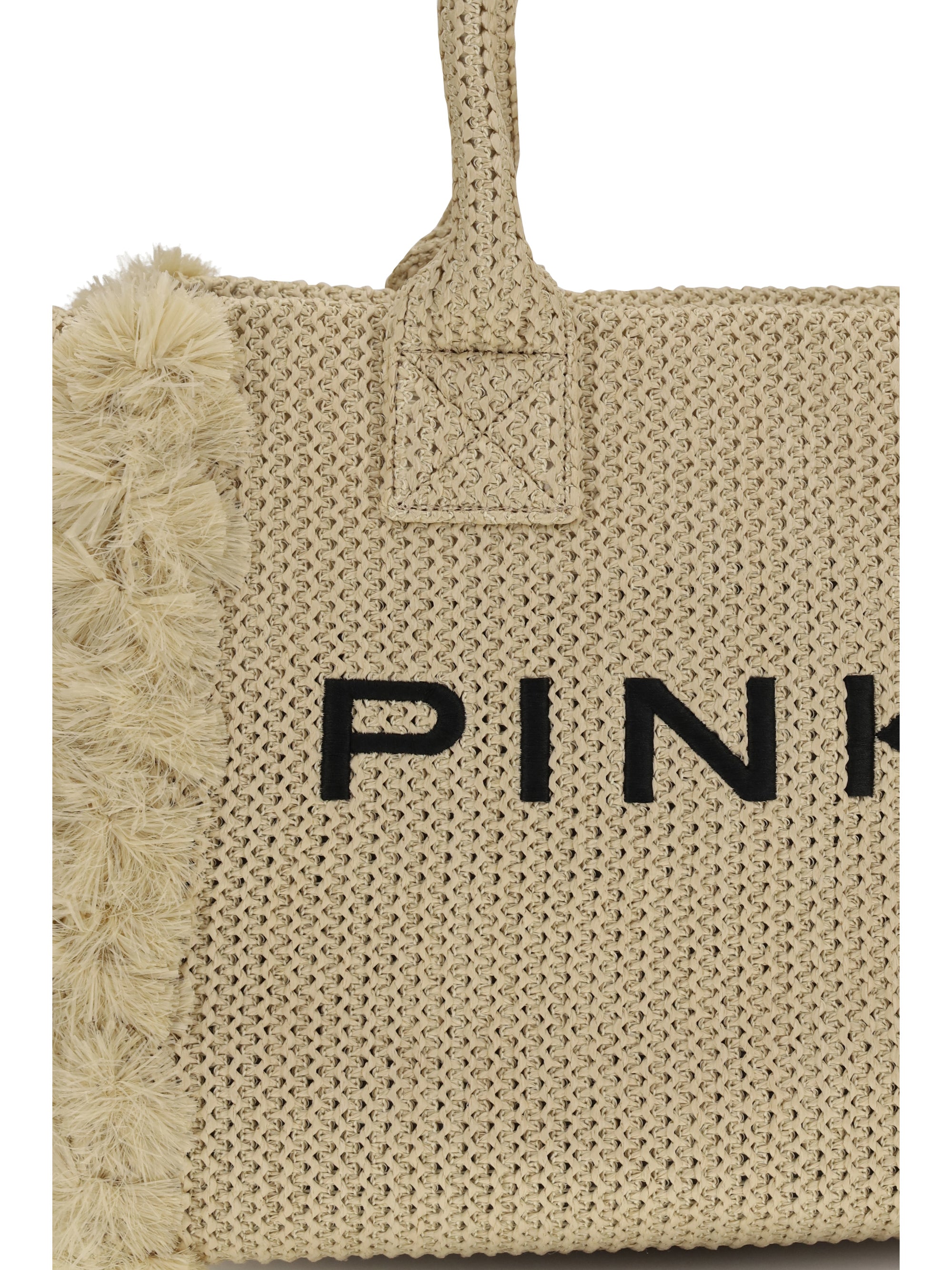 medium beach rafia tote bag