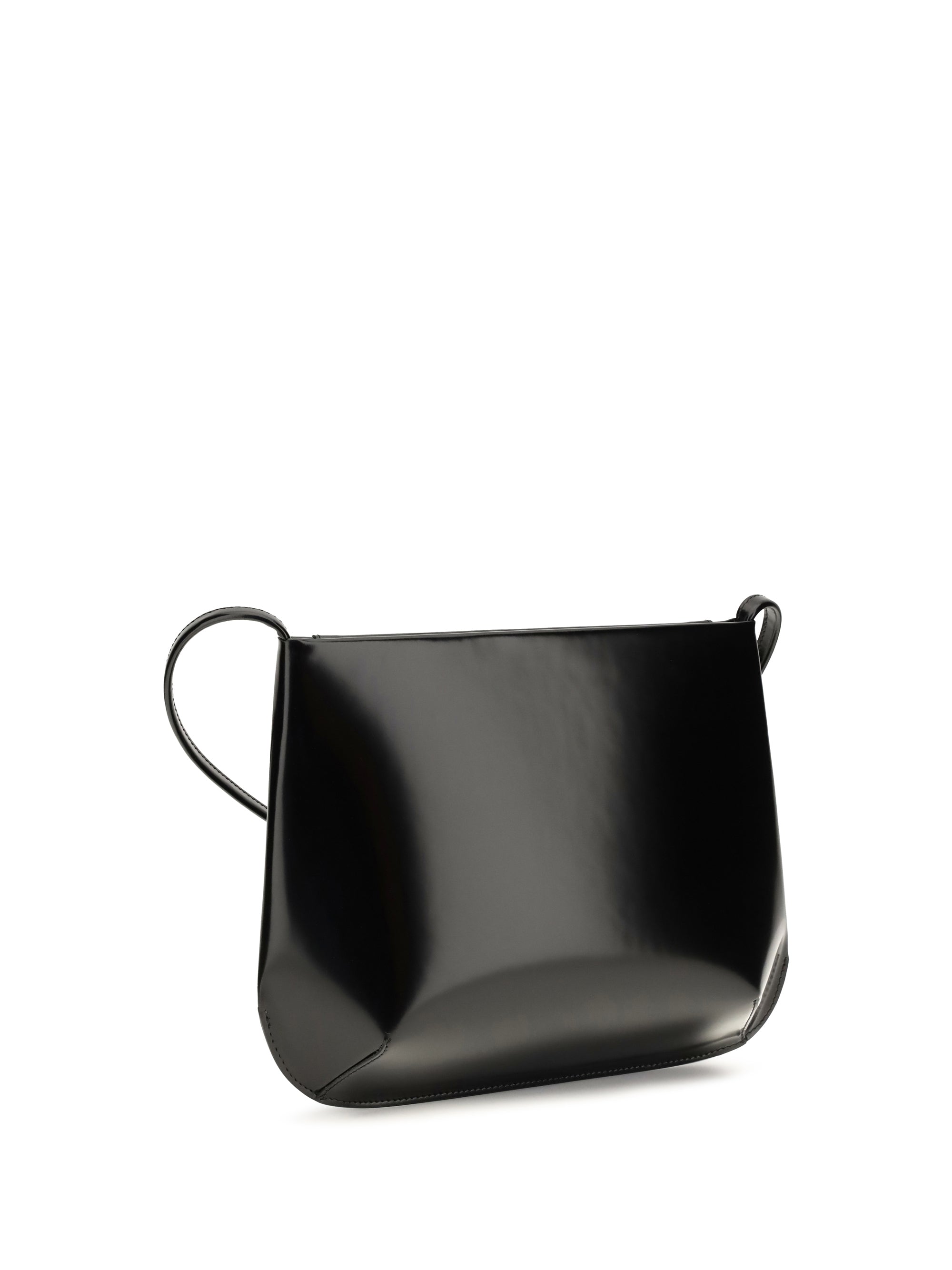 loge brushed leather crossbody bag