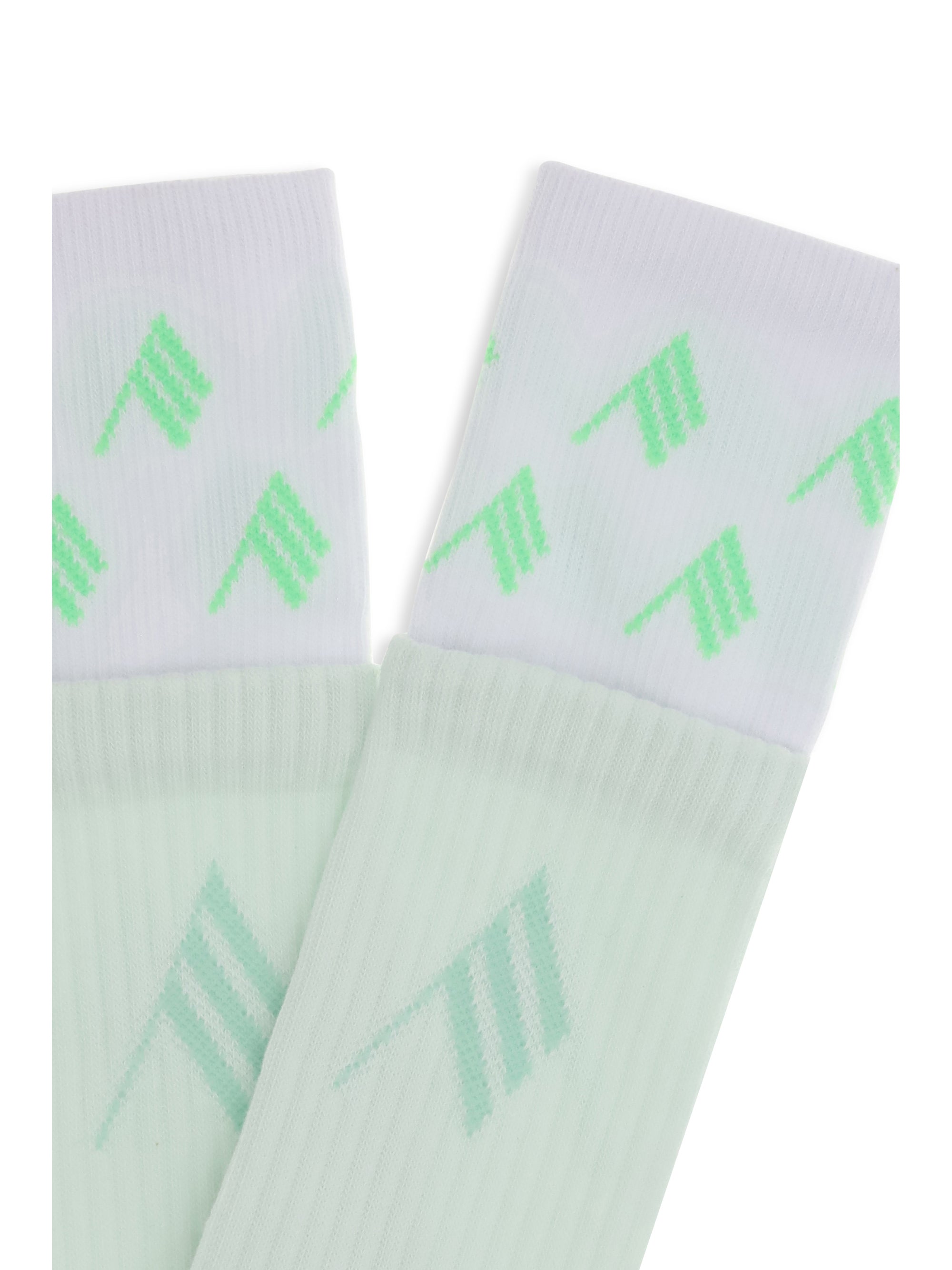 THE ATTICO L-XL logo cotton socks