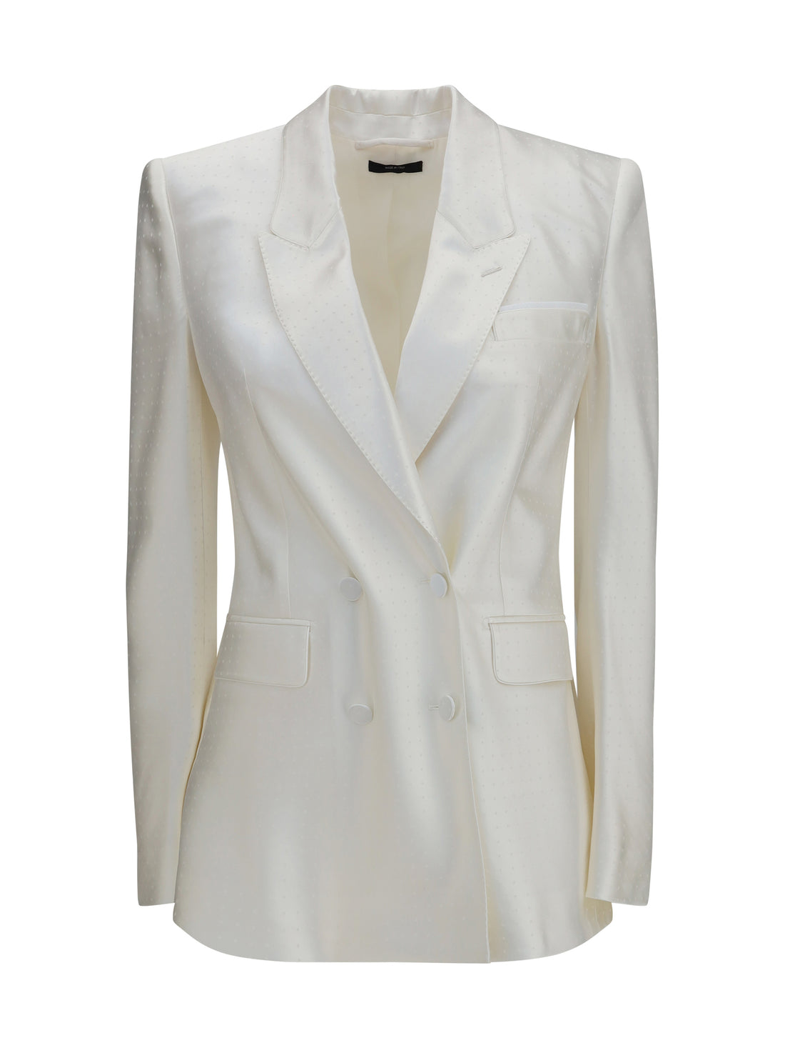 TOM FORD 36 polka-dot satin double-breasted blazer