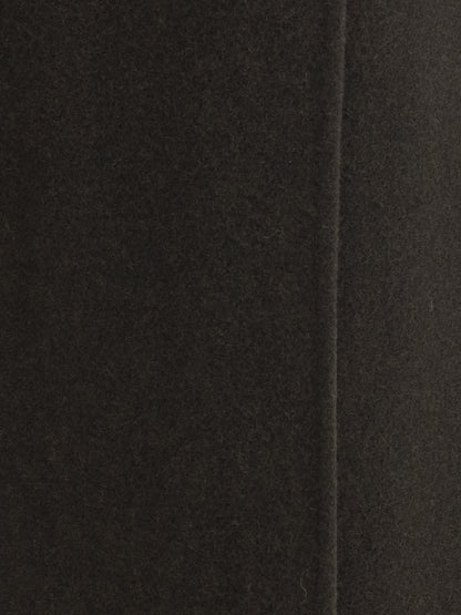 RIER S fleece wrap skirt in pure wool