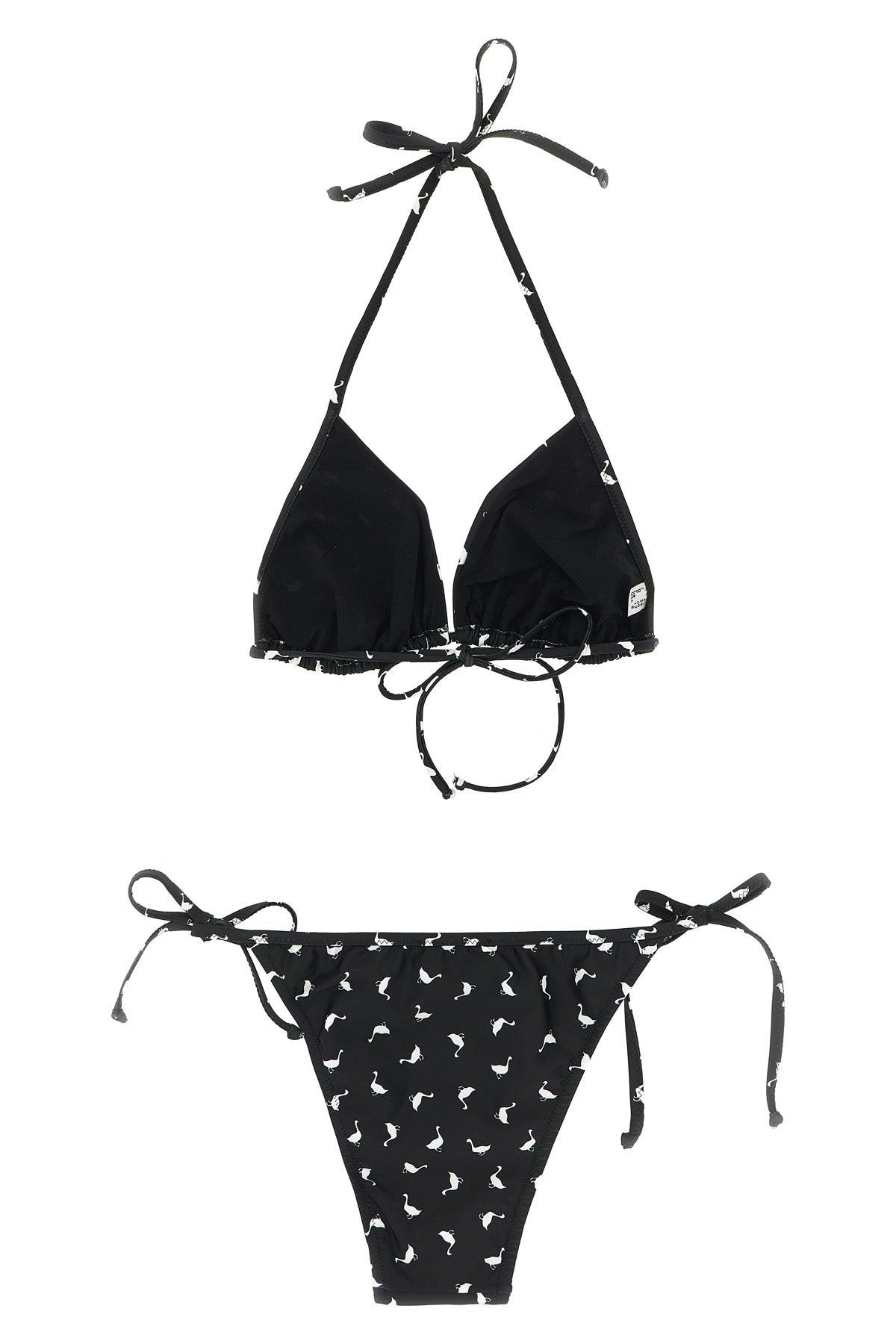 all-over goose print lycra bikini