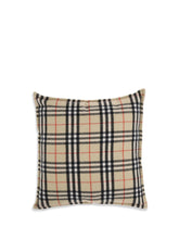 BURBERRY OS cushion crafted from a luxurious blend of wool and cashmere features the iconic burberry check