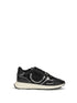 PINKO 36 leather zoe sneakers with mesh inserts