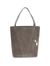 suede spin tote bag
