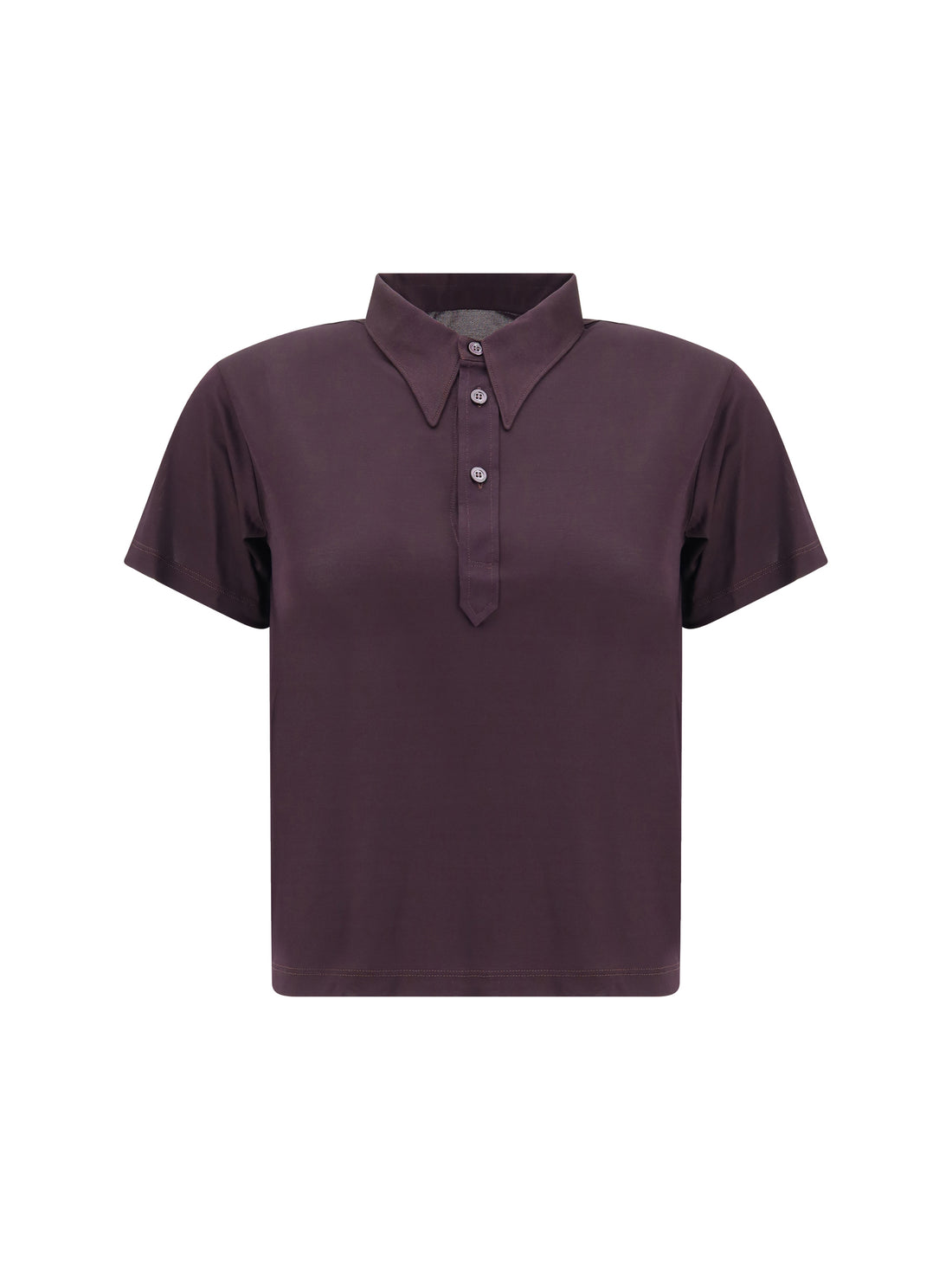 MARGIELA L semi-sheer polo shirt