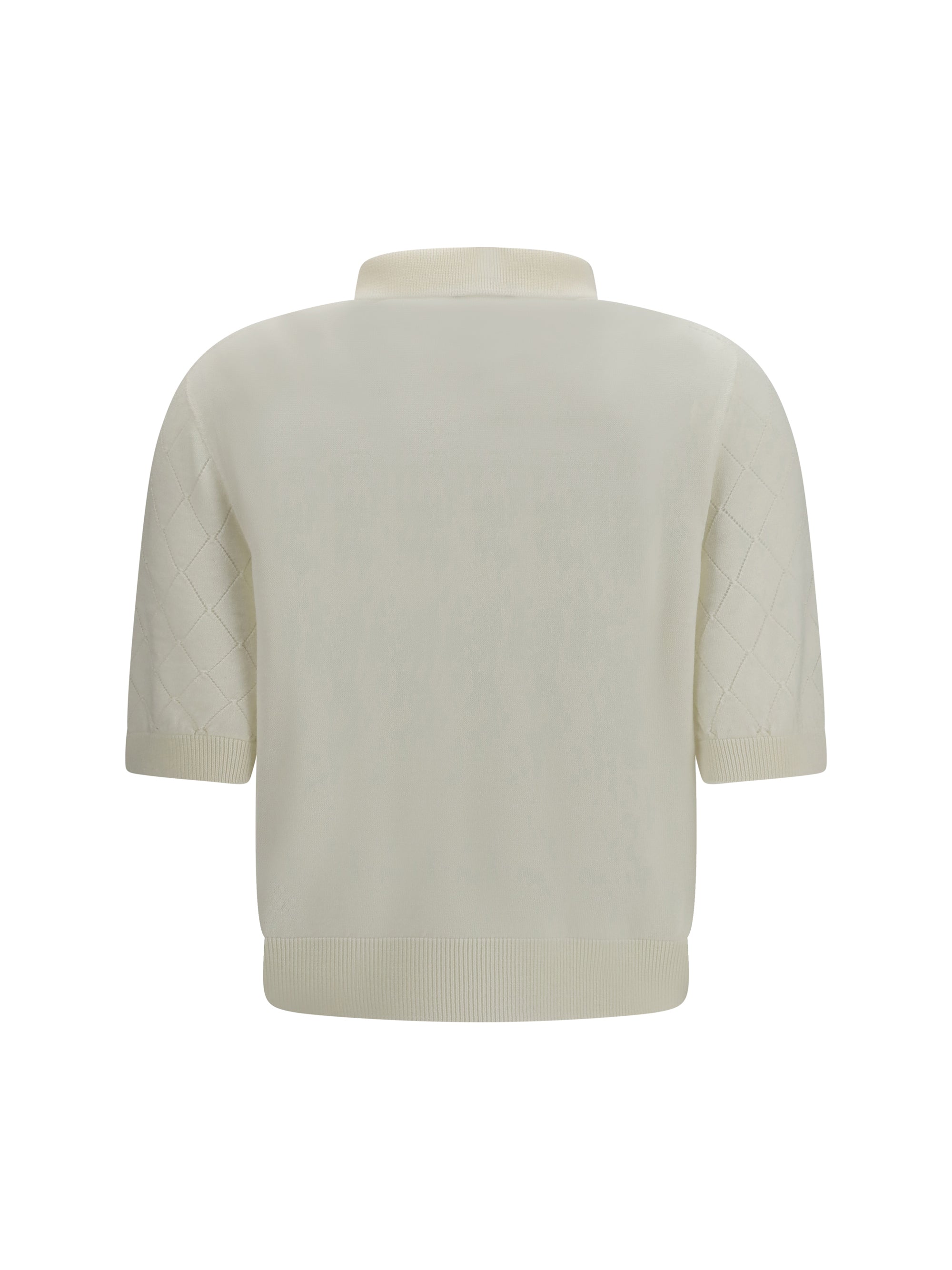 wool polo with vintage buttons