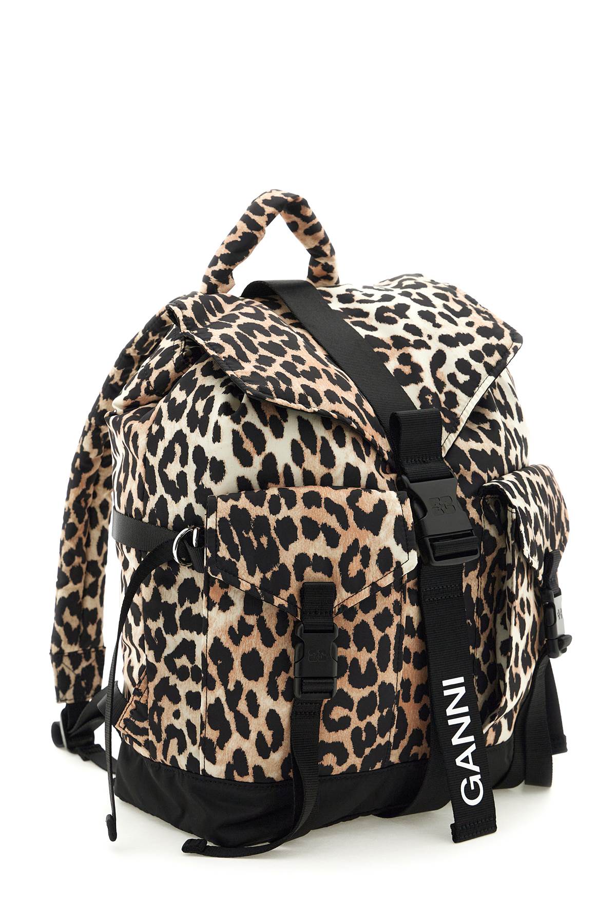 animal print nylon backpack