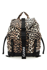 animal print nylon backpack