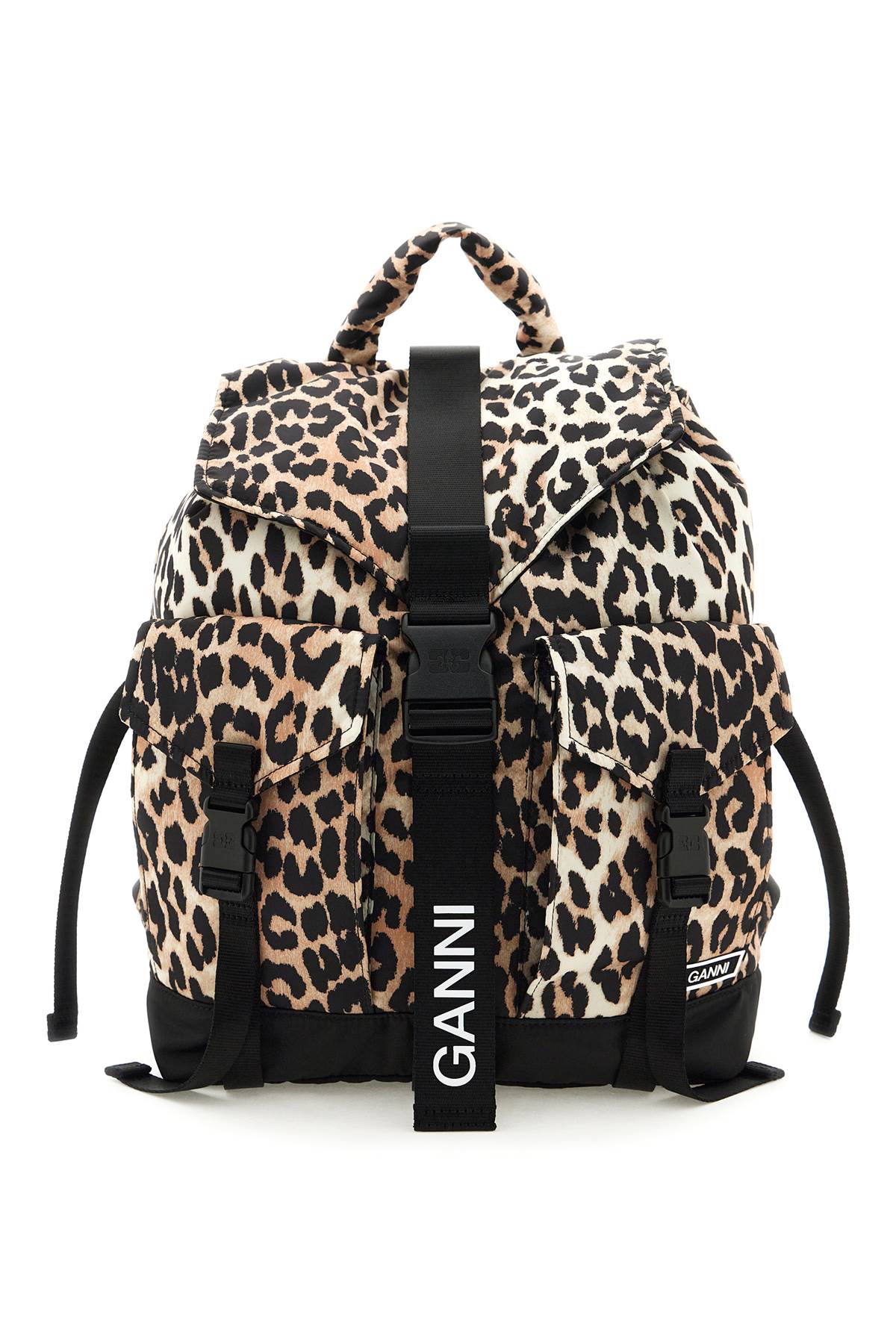 animal print nylon backpack