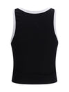 cropped sleeveless tank top