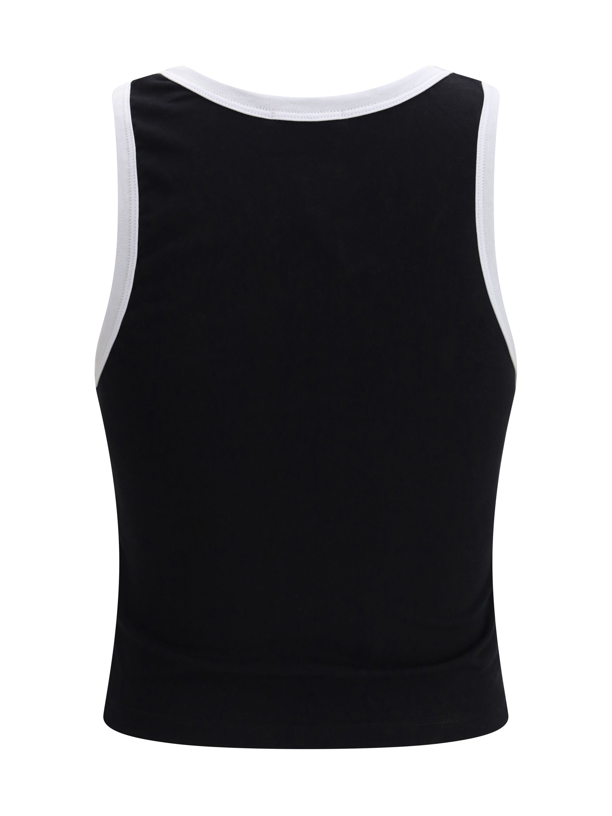 cropped sleeveless tank top
