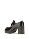 leather heeled loafers