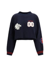 royal patch cropped sweatshirt
