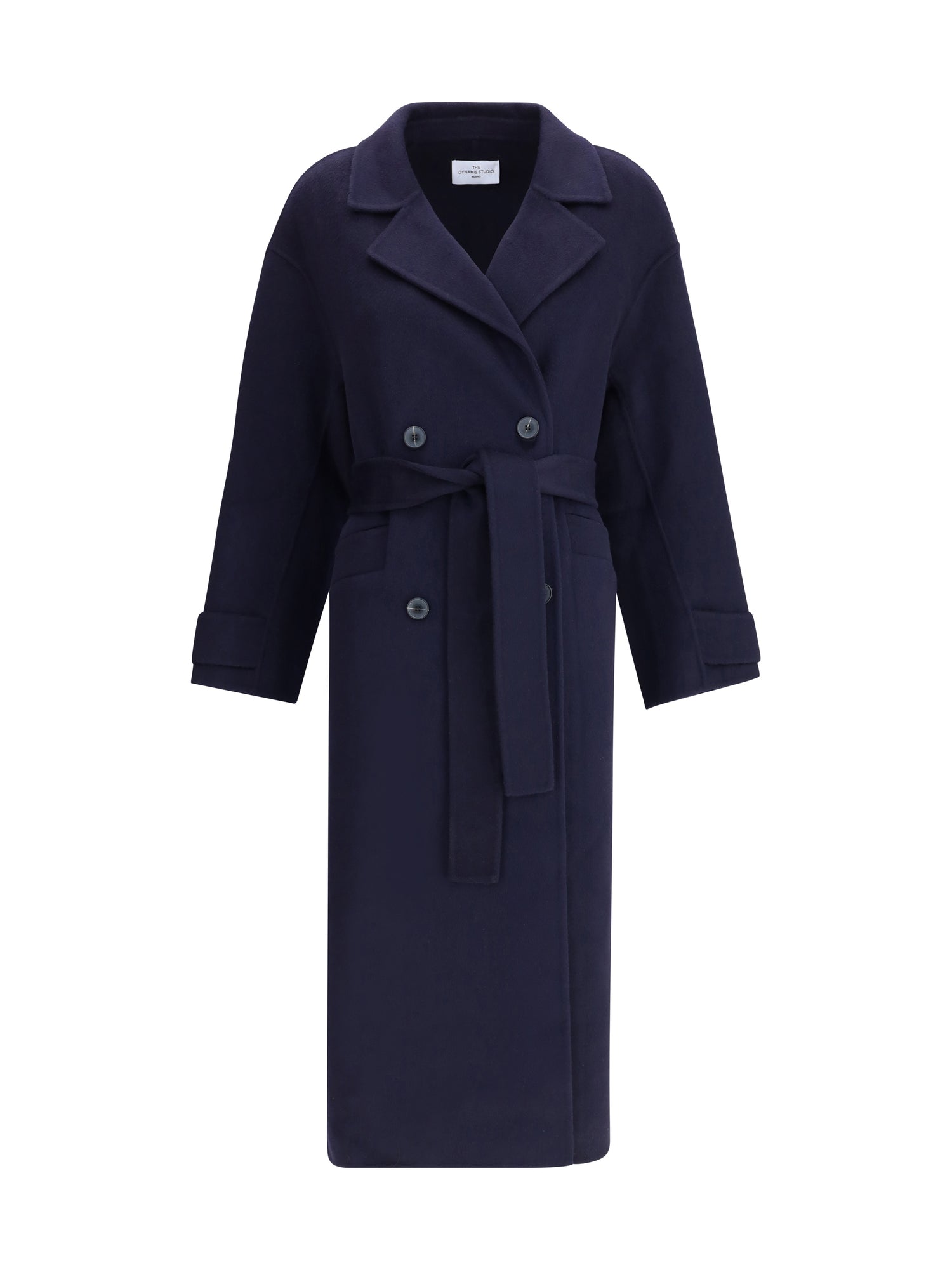 DYNAMIS STUDIO 42 double-breasted long coat