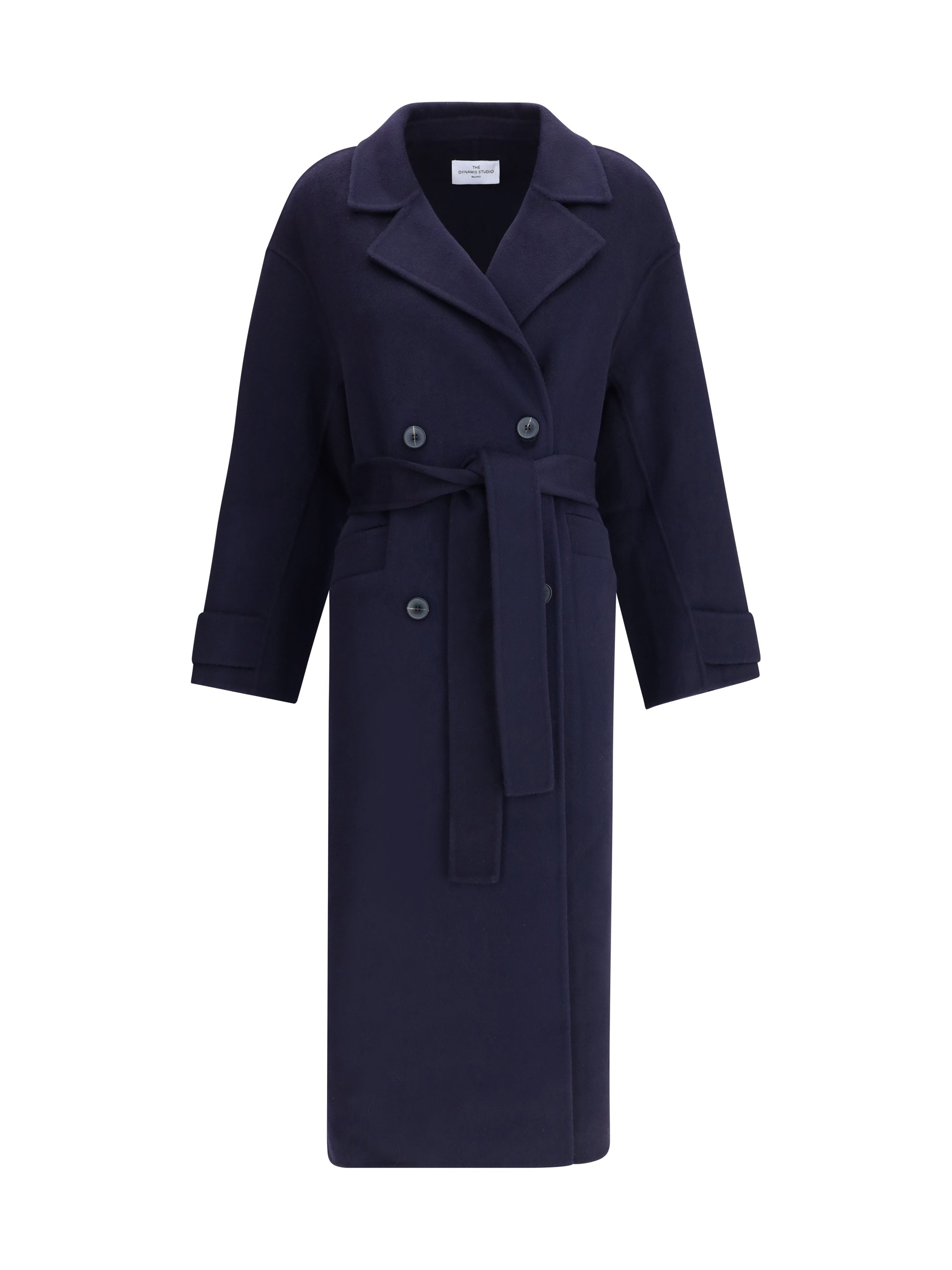 DYNAMIS STUDIO 42 double-breasted long coat
