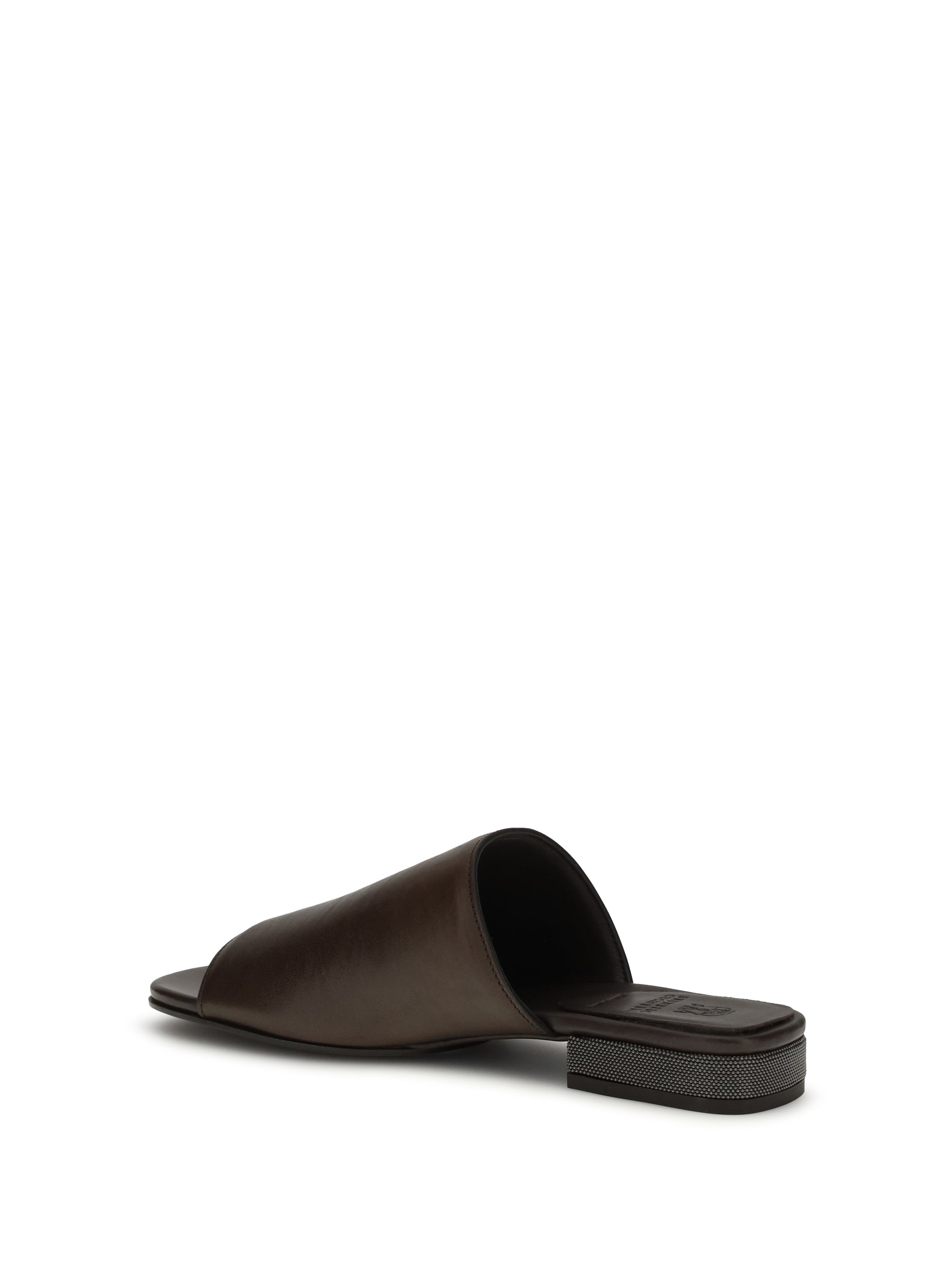 riding calfskin sandals with monili