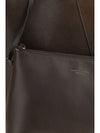 leather shopping bag with monili detail