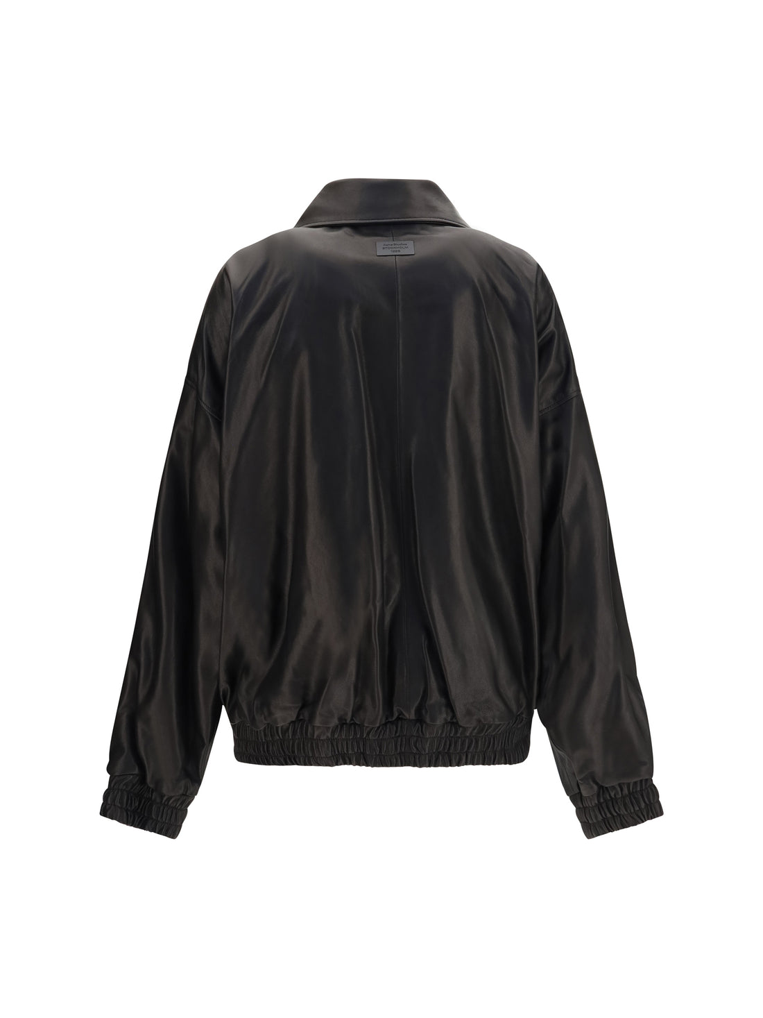 ACNE STUDIOS 36 leather jacket with high collar