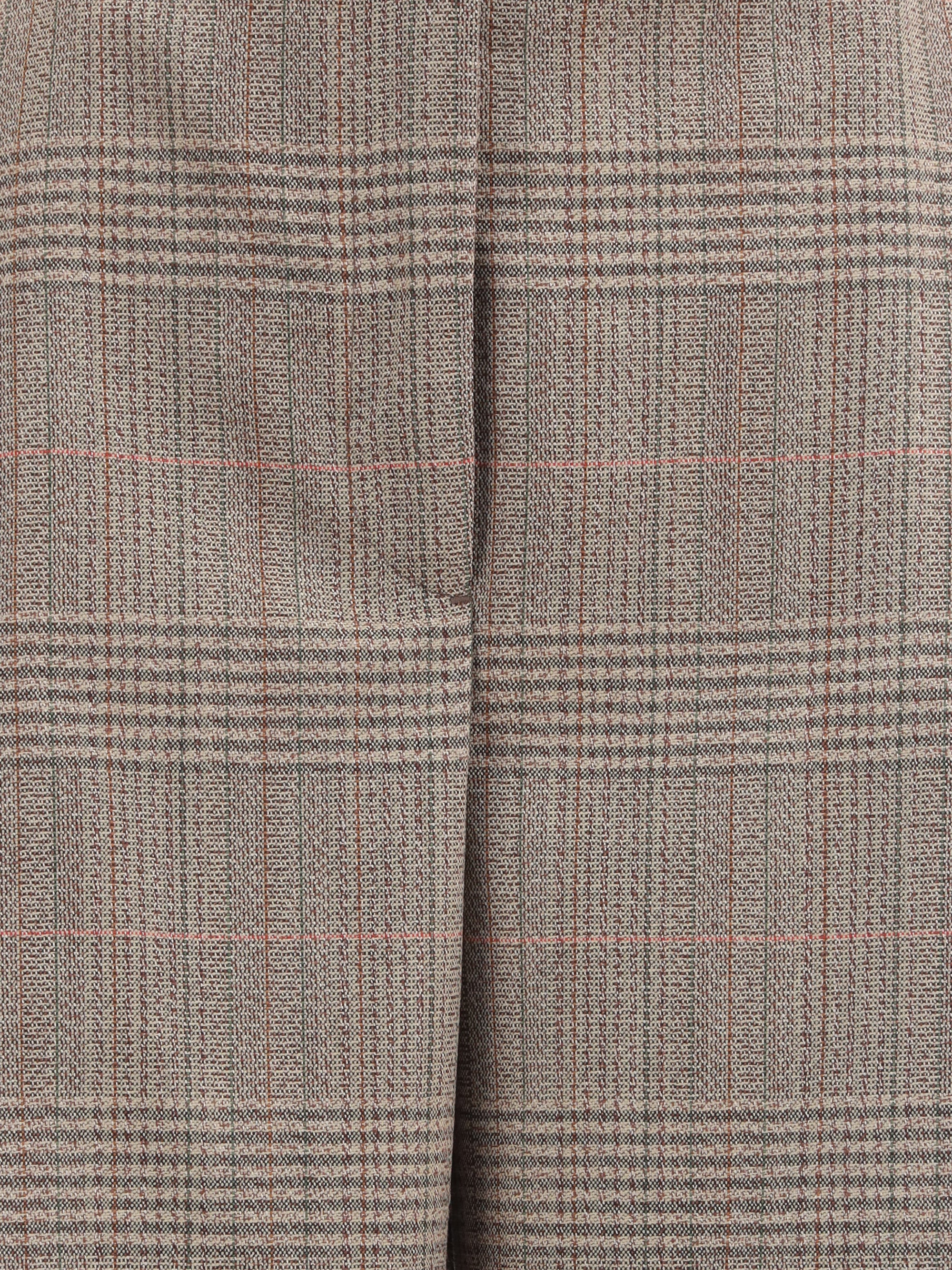 ROHE 36 prince of wales wide leg pants