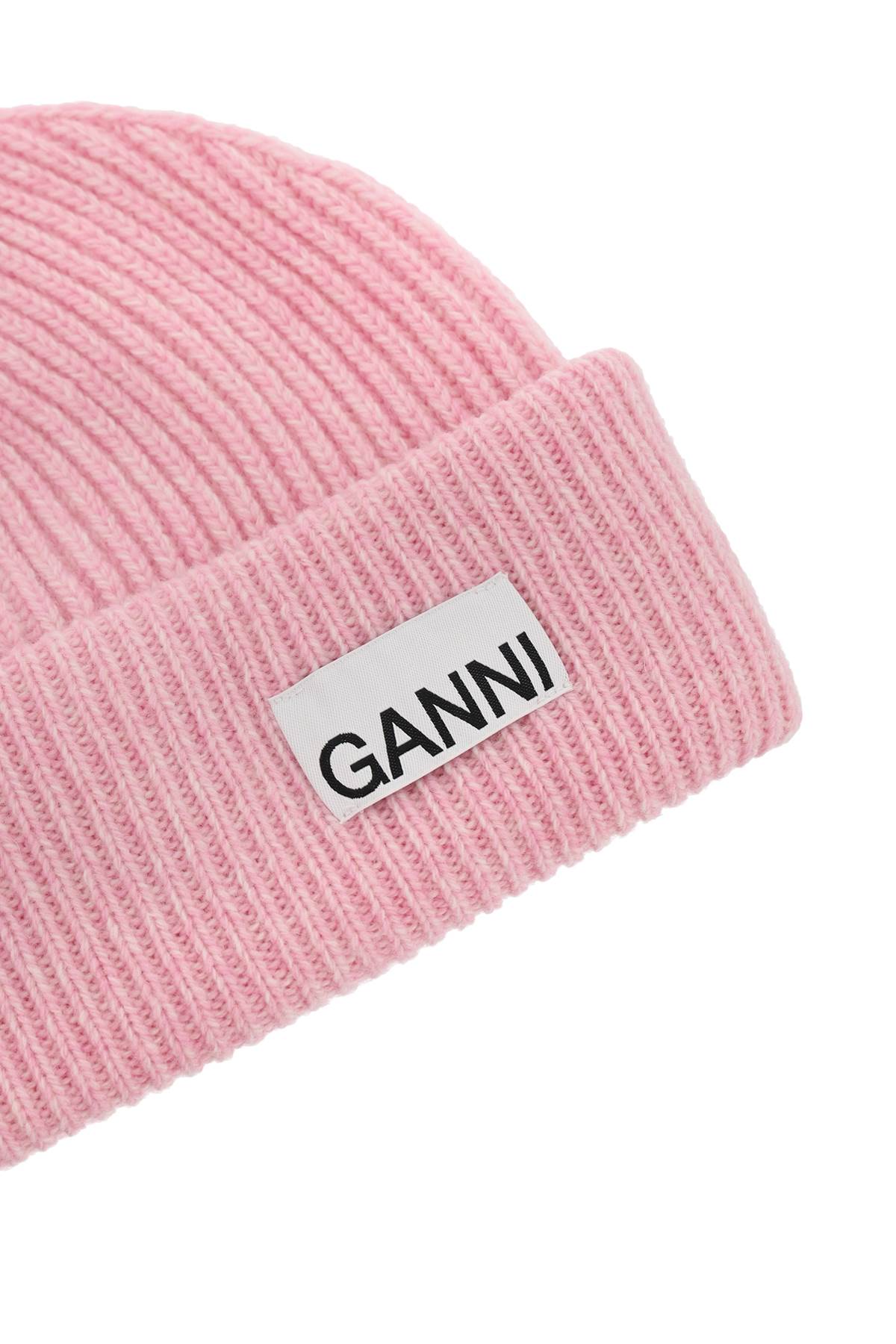 beanie hat with logo label