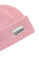 beanie hat with logo label