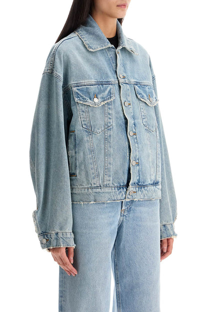 denim dalton balloon jacket with