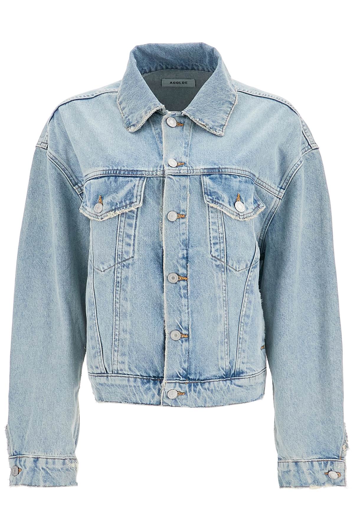 denim dalton balloon jacket with