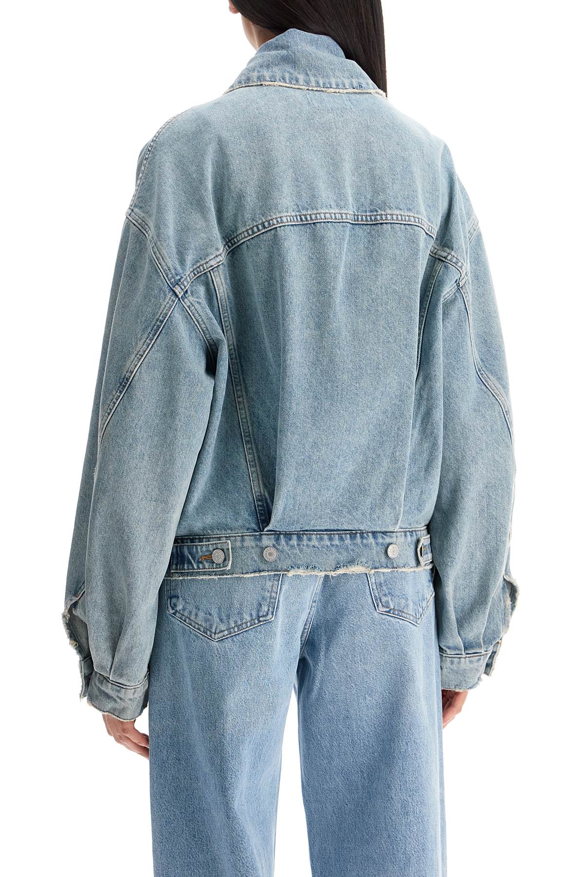 denim dalton balloon jacket with