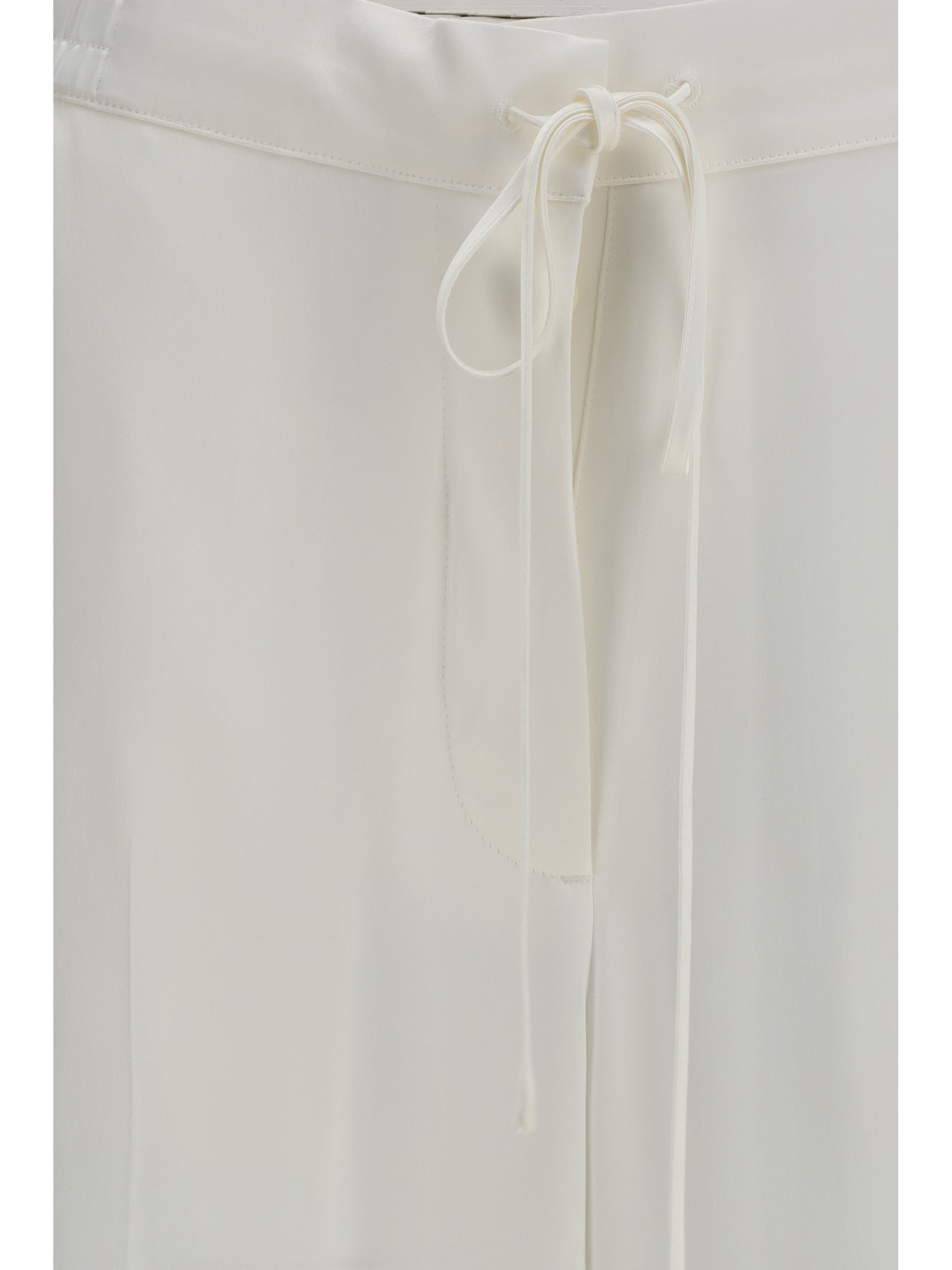 drawstring satin pants