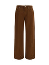 baggy pants in pure cotton satin