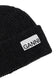 beanie hat with logo label