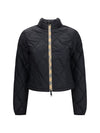 bramford quilted nylon jacket with check tape