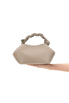 small ganni bou handbag in leather-effect fabric